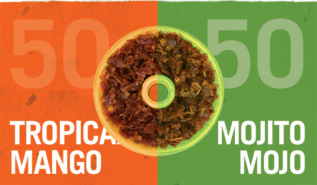 Mix 50% Tropical Mango with 50% Mojito Mojo